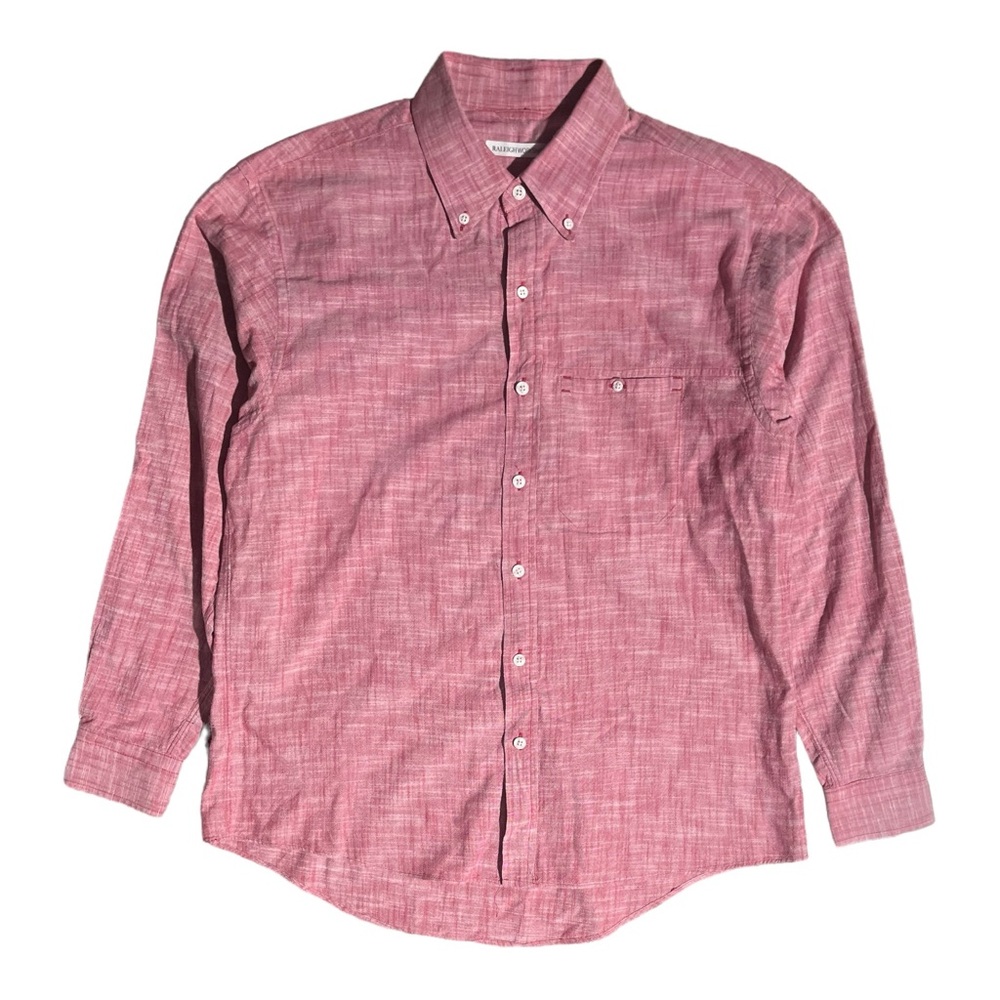 Men's Casual Button Down Shirt - Red